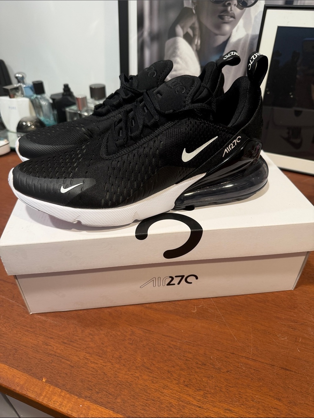 Nike Air Max 270 Black with White Accents